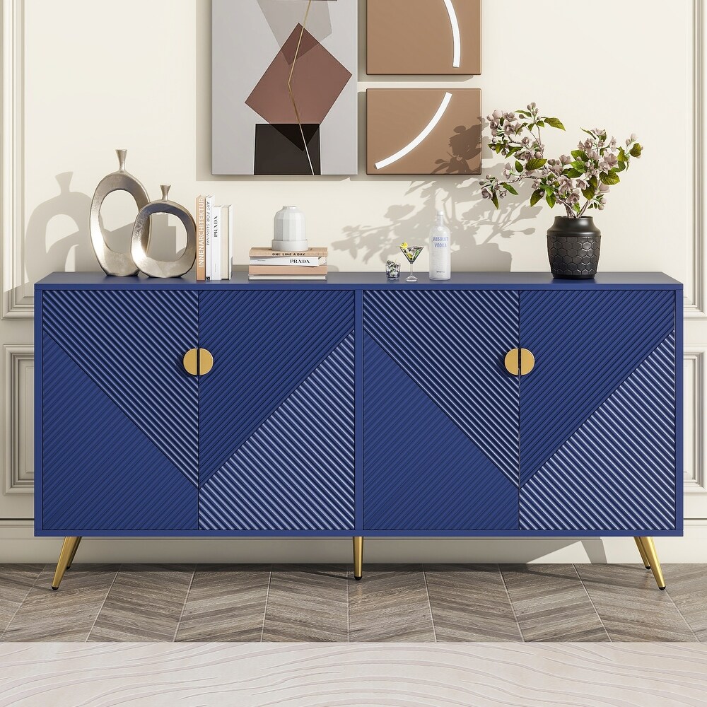 MDF Modern Sideboard with Metal Handle