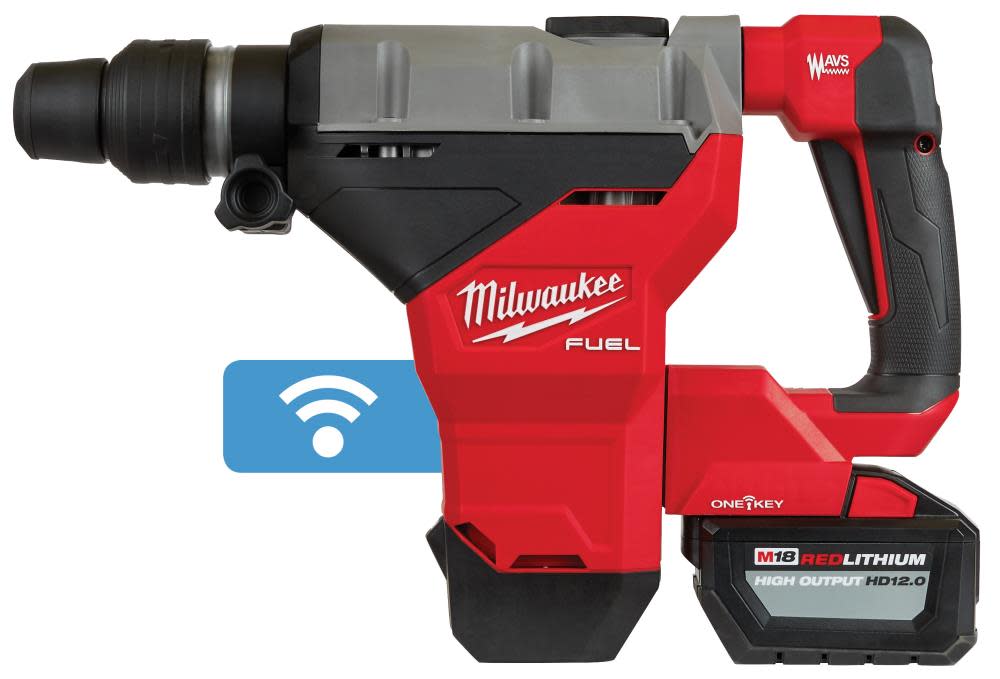 M18™ FUEL™ 1-3/4 in. SDS Max Rotary Hammer with One Key™ One HD12.0 Battery Kit ;