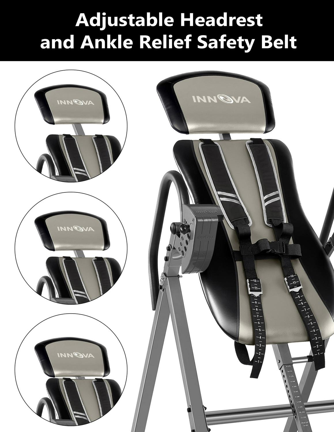 Innova ITX9800 Inversion Table with Ankle Relief and Safety Features