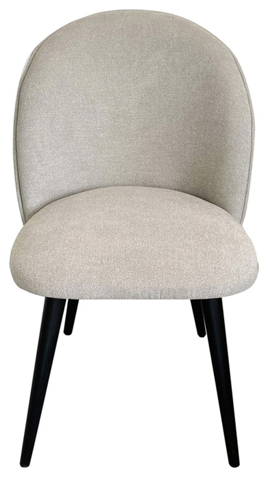 Clarissa Dining Chair Light Grey   Set Of Two   Midcentury   Dining Chairs   by Homesquare  Houzz