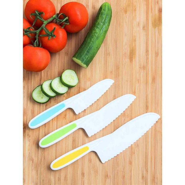 Tovla Jr Knives For Kids 3pc Cooking Nylon Knife Set