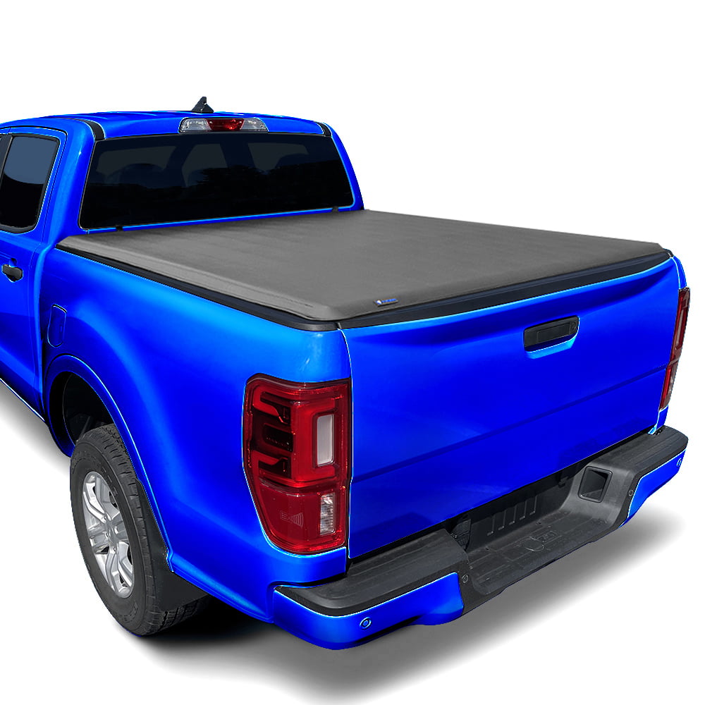 Tyger Auto T1 Soft Roll-up Truck Bed Tonneau Cover Compatible with 2019-2023 Ford Ranger | 5' Bed | TG-BC1F9066 | Vinyl