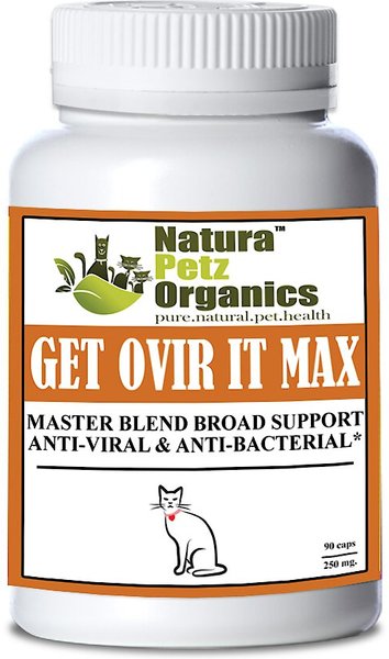 Natura Petz Organics Get Ovir It Cat Supplement， 90 count