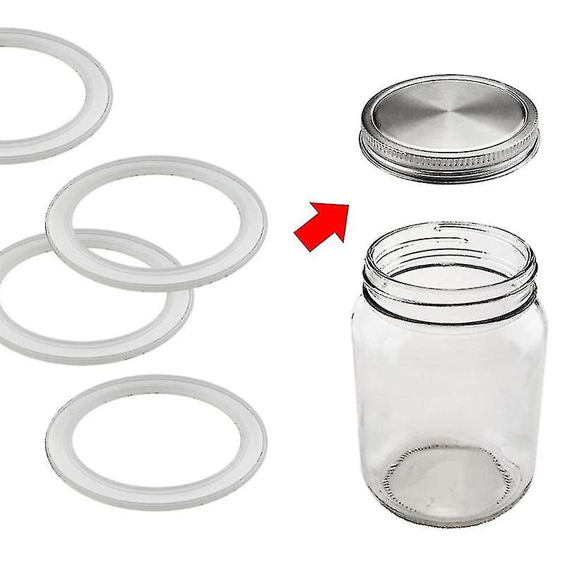 20 Pcs Silicone Jar Seals Replacement 70mm Airtight Jar Lids And Rubber Seals