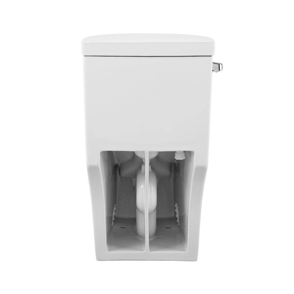 Swiss Madison Sublime 1-Piece 1.28 GPF Single Flush Elongated Toilet in White Seat Included SM-1T206