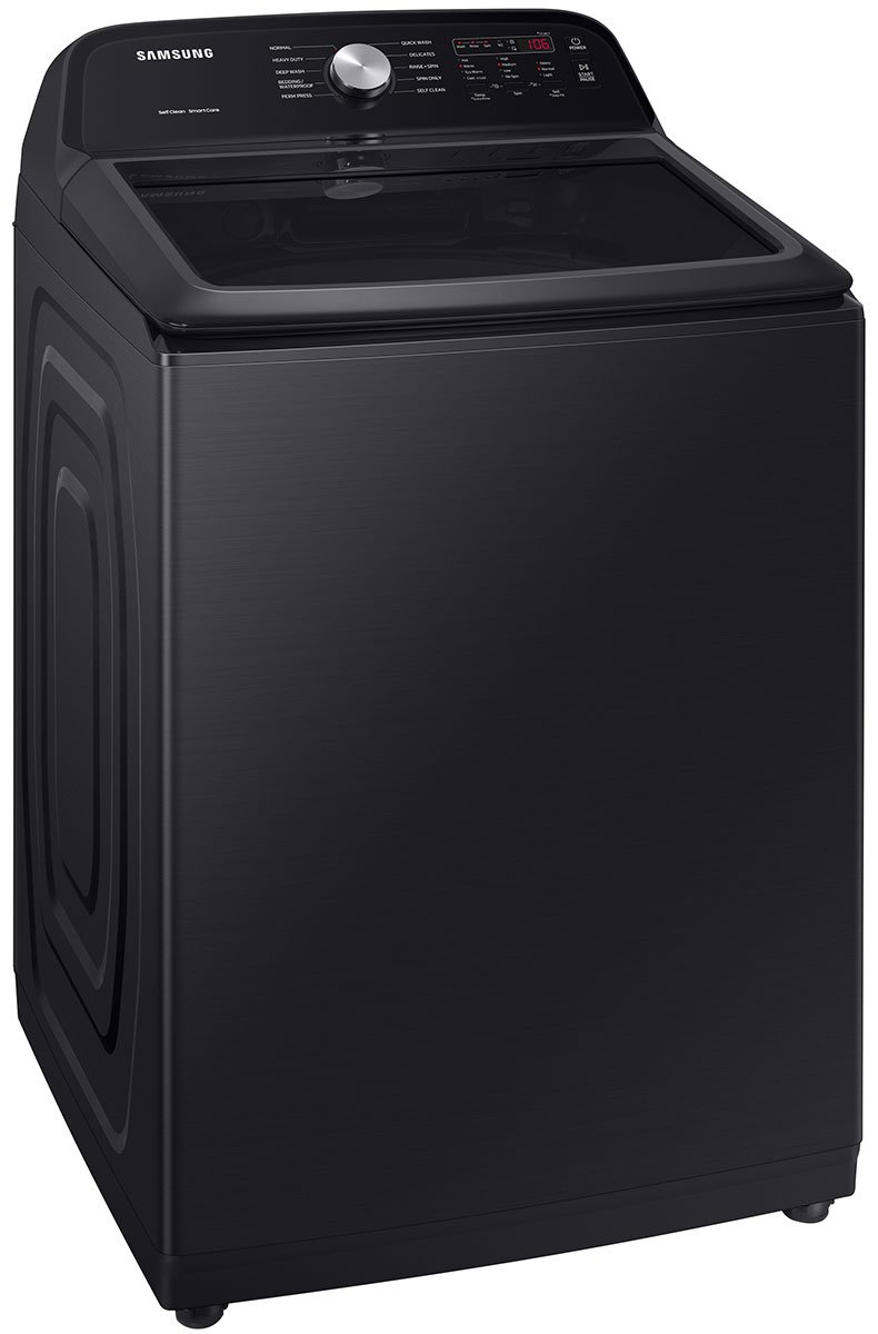  5 Cu. Ft. Brushed Black Large Capacity Top Load Washer With Deep Fill And EZ Access Tub