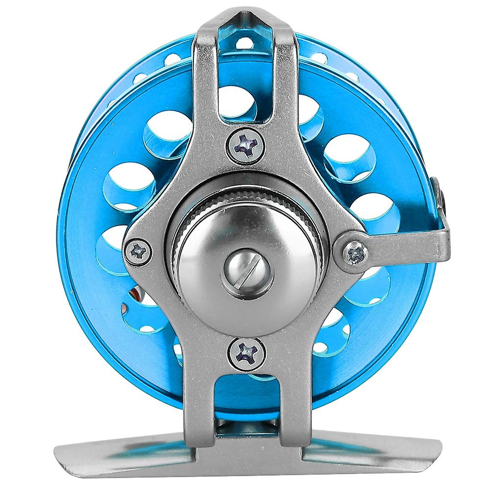 Front Ice Fishing Wheel Fly Full Metal With Unloading Force Reelblue Left Hand