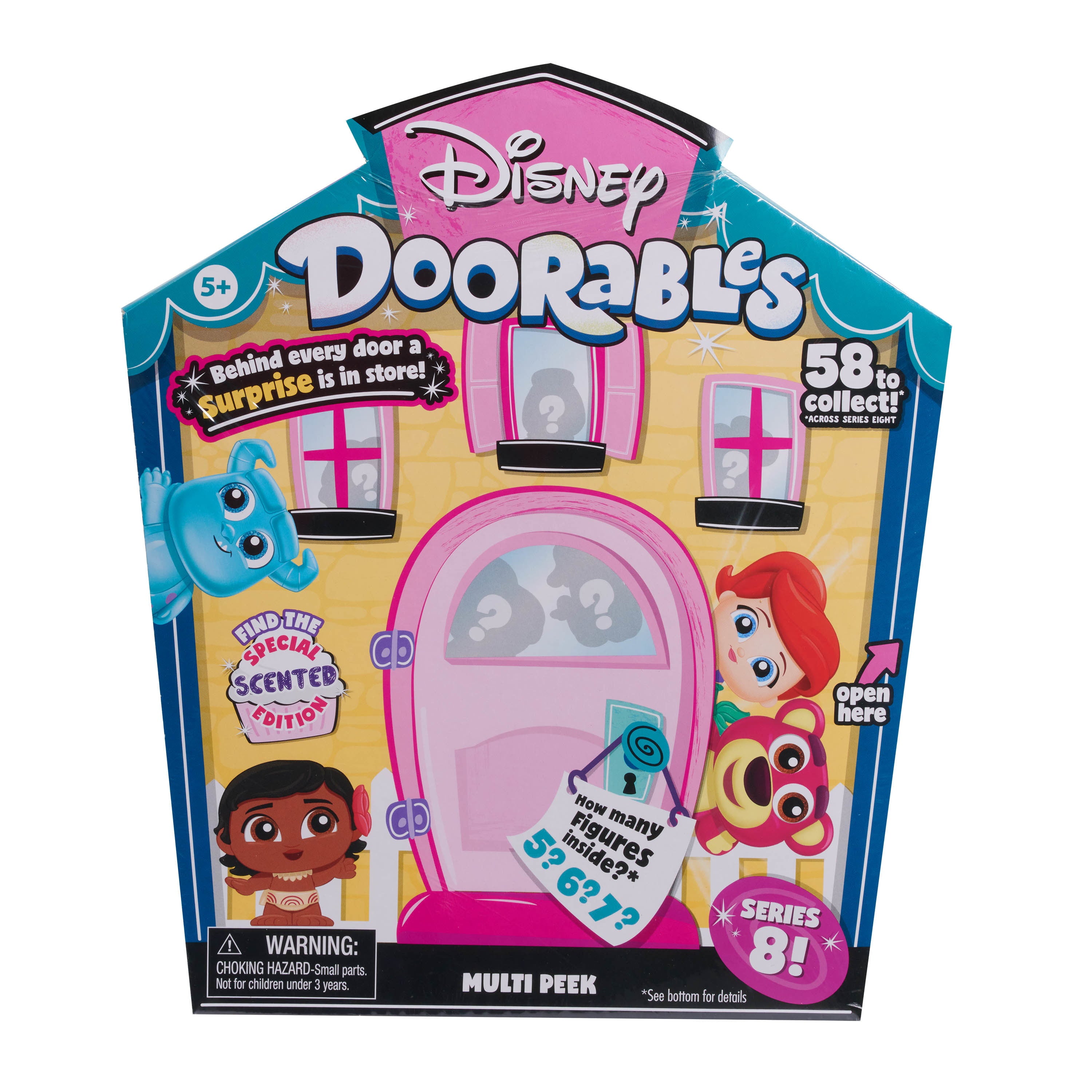 Disney Doorables Multi Peek， Series 8 Featuring Special Edition Scented Figures， Styles May Vary， Officially Licensed Kids Toys for Ages 5 Up， Gifts and Presents