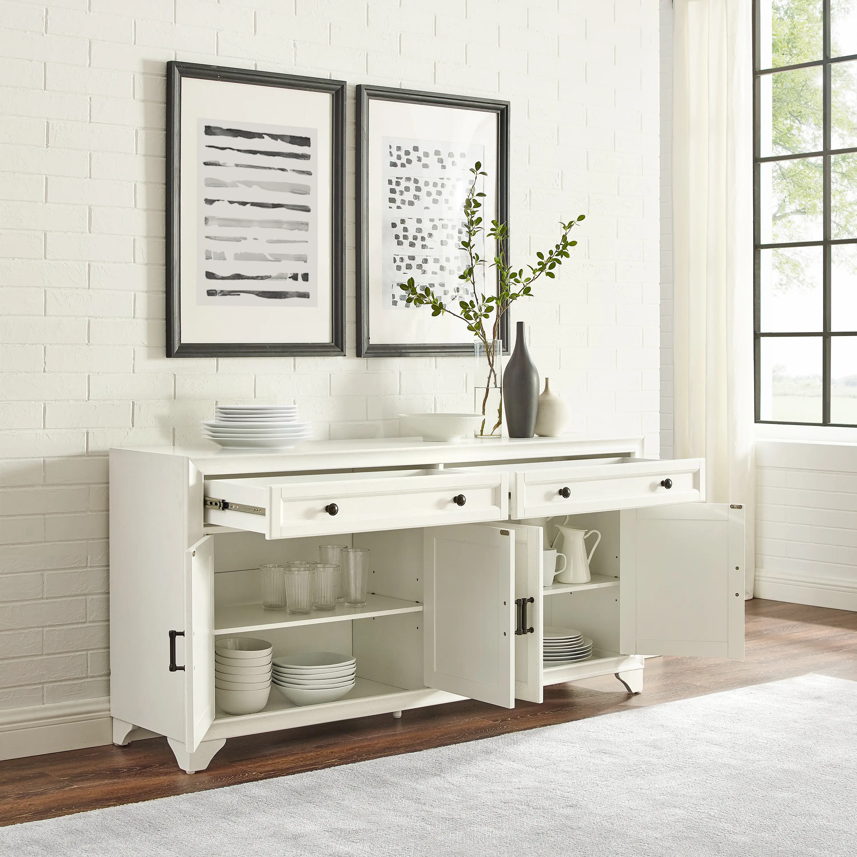 Tara White Dining Room Sideboard