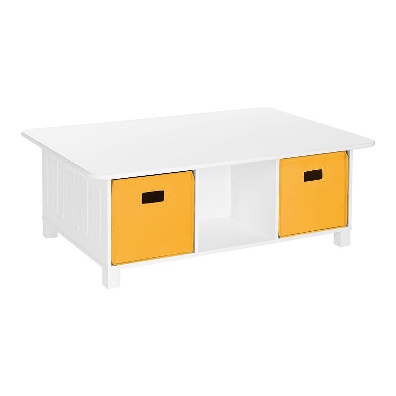 RiverRidge Home Kids' 6-Cubby Storage Activity Table with 2-Piece Bins