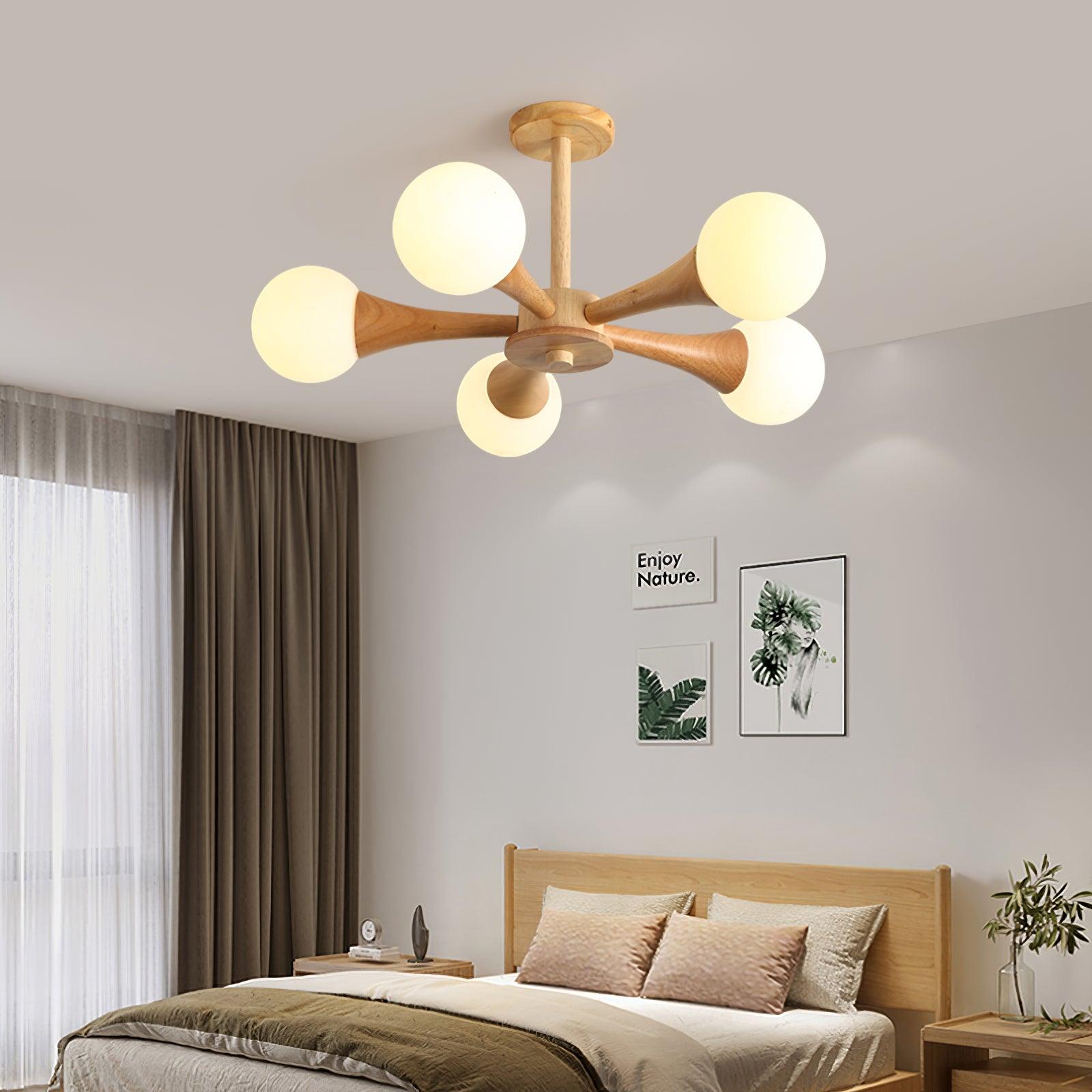 Wooden Nera Chandelier