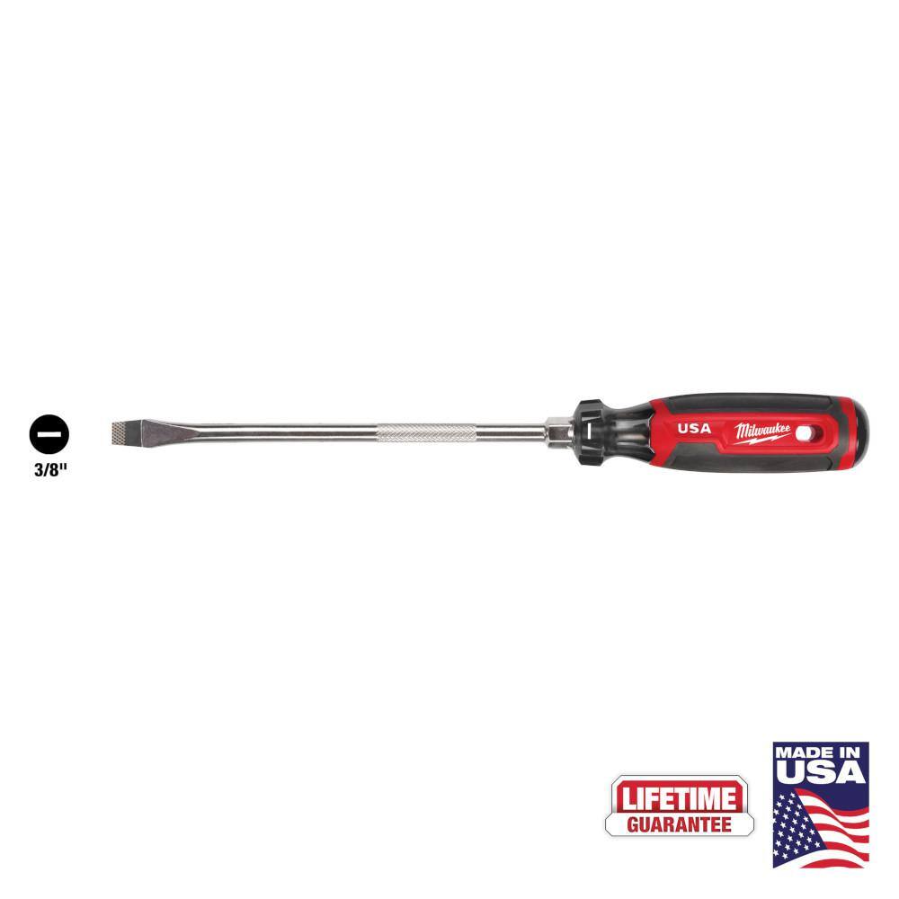 MW 8 in. 38 in. Slotted Screwdriver with Cushion Grip MT209