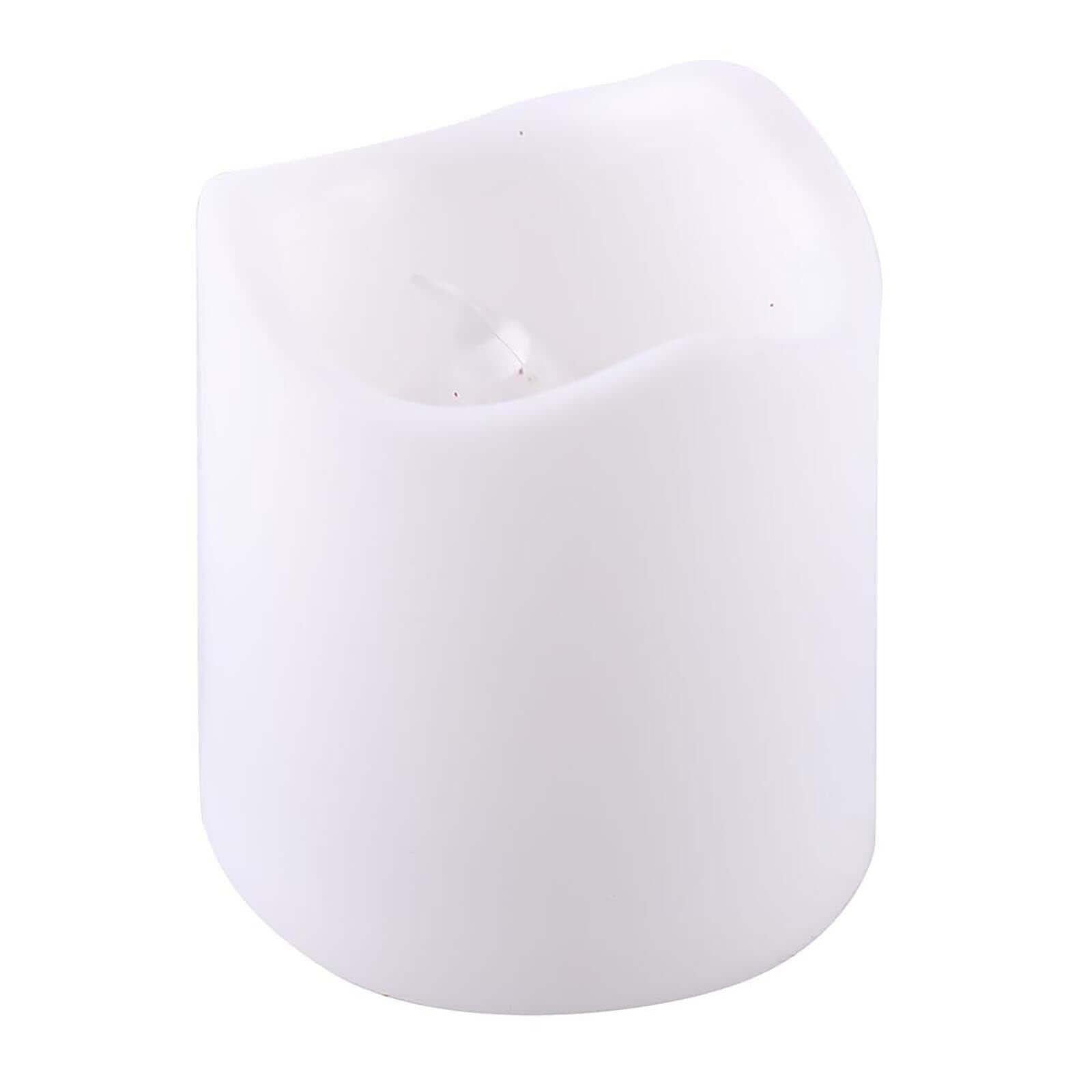 12 Pack Classic White Flameless LED Votive Candles, Battery Operated Reusable Candles