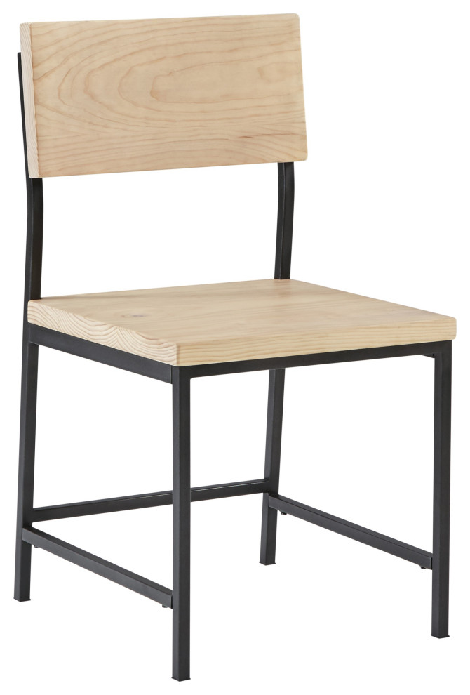 Sawyer Wood/Metal Dining Chair   Industrial   Dining Chairs   by Progressive Furniture  Houzz