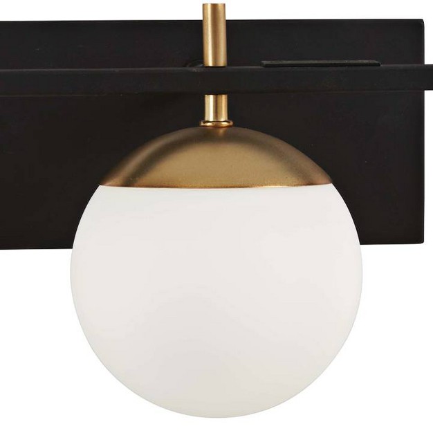 Black And Gold 3 light Modern Bath Light