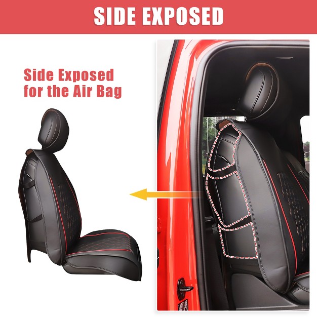 Unique Bargains Car Front Rear Seat Covers Pad For Ford F 150 Crew Cab 2009 2023 5 Pcs