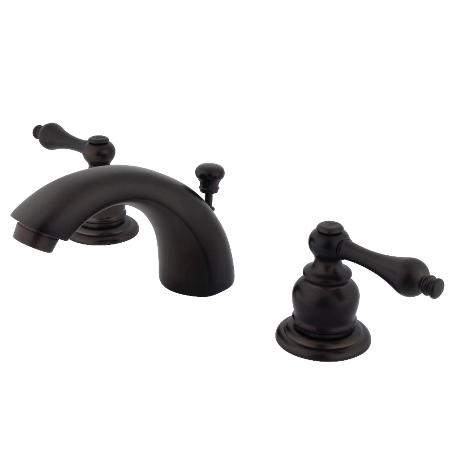 Kingston Brass GKB945AL Mini-Widespread Bathroom Faucet， Oil Rubbed Bronze