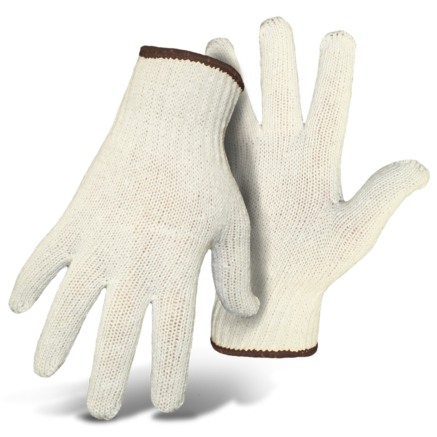 Boss Men\u0027s Indoor/Outdoor String Knit Reversible Work Gloves White L 1 pair