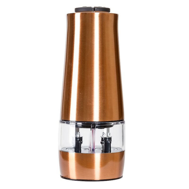 Stainless Steel Copper 2 in 1 Electric Salt and Pepper Grinder