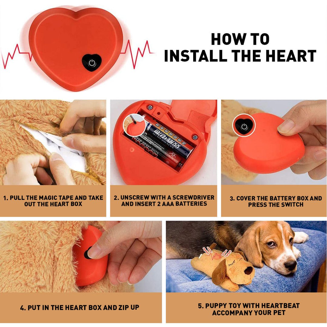 BarkieTM Heartbeat Stuffed Toy