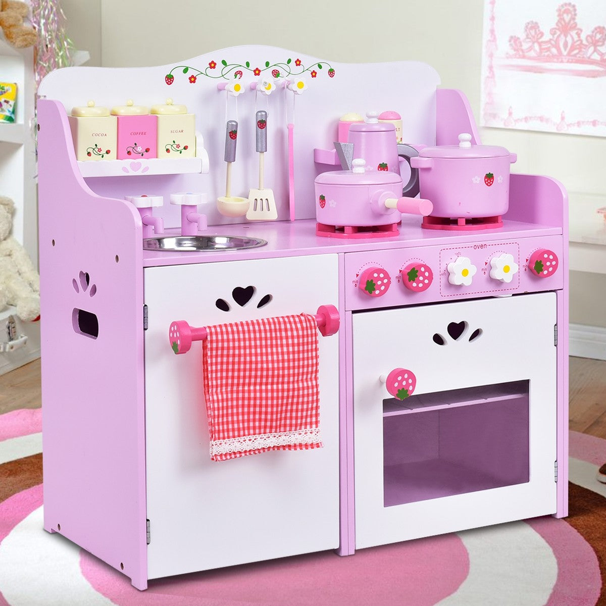 Costzon Kids Kitchen Playset,Toddler Gift Toy (24.4