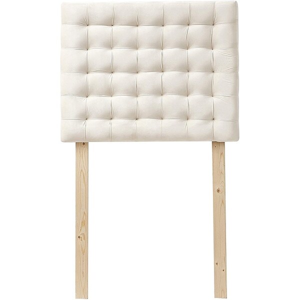 Mo' Tufted College Headboard with Legs - Plush Velvet - - 31316443