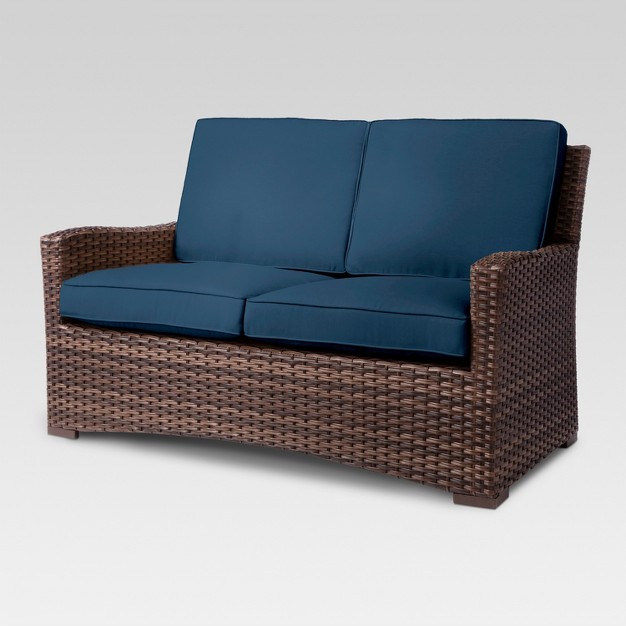 Halsted Wicker Patio Loveseat