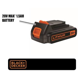 BLACK+DECKER 20V Max Lithium Ion Battery and Charger LBXR20CK