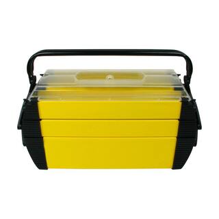 Stalwart 18 in. Deluxe Steel and Plastic Tool Box 75-3082A