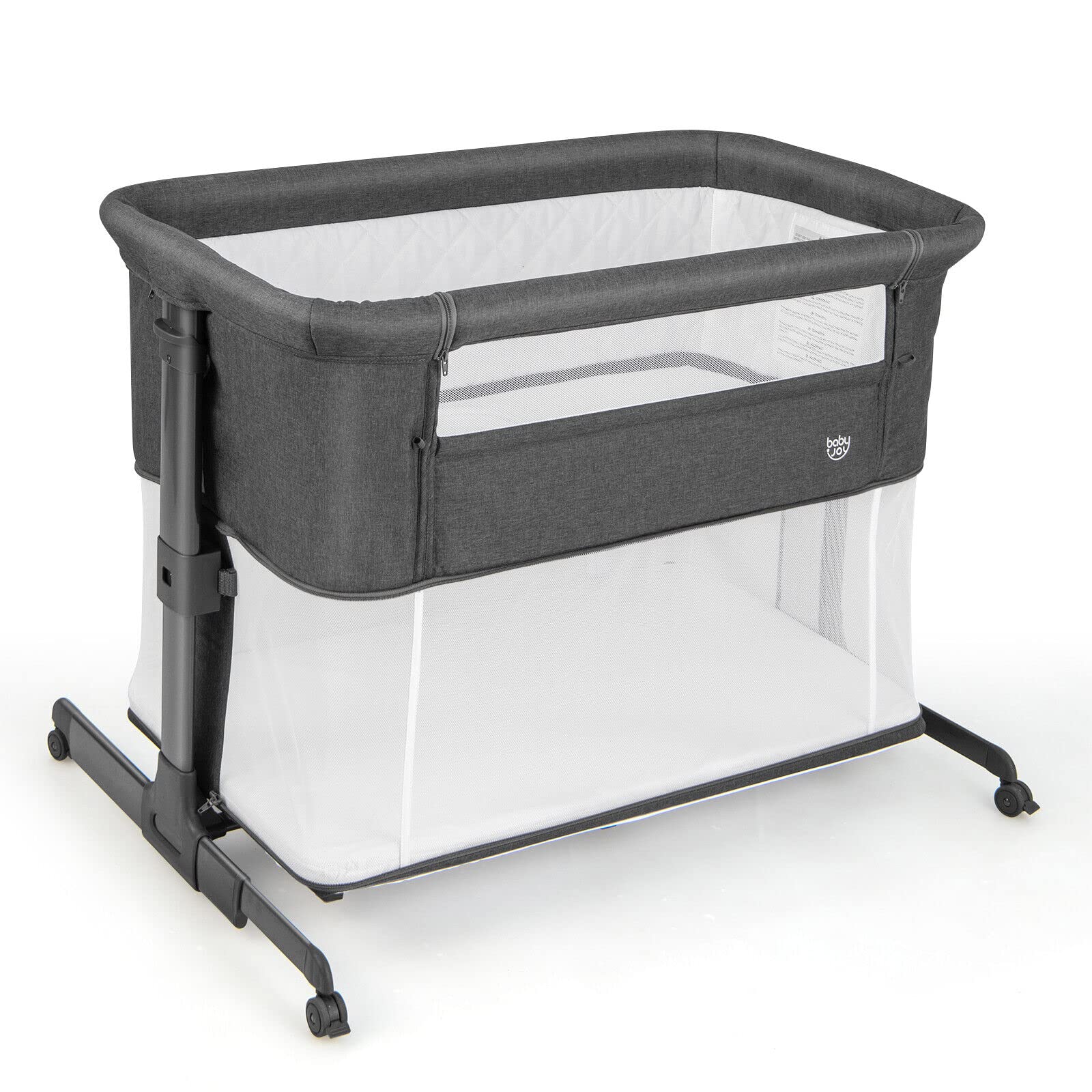 Costzon 3-in-1 Bassinet Bedside Sleeper, Playpen & Baby Crib