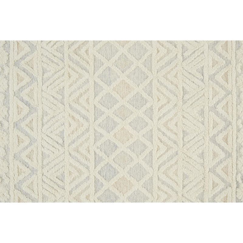 Weave and Wander Elika Moroccan Chevron Wool Tufted Rug