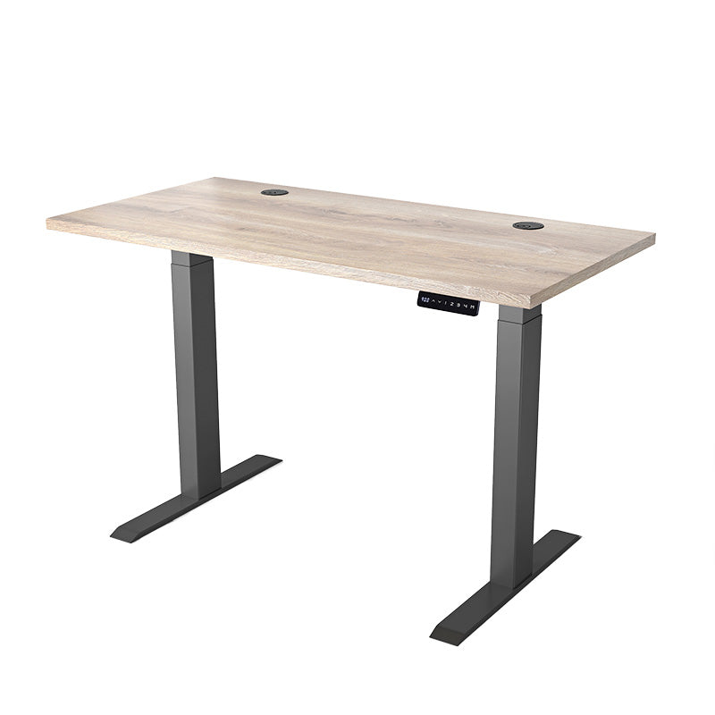 ALVIS Standing Desk with Lift 1.2M - Warm Oak & Black