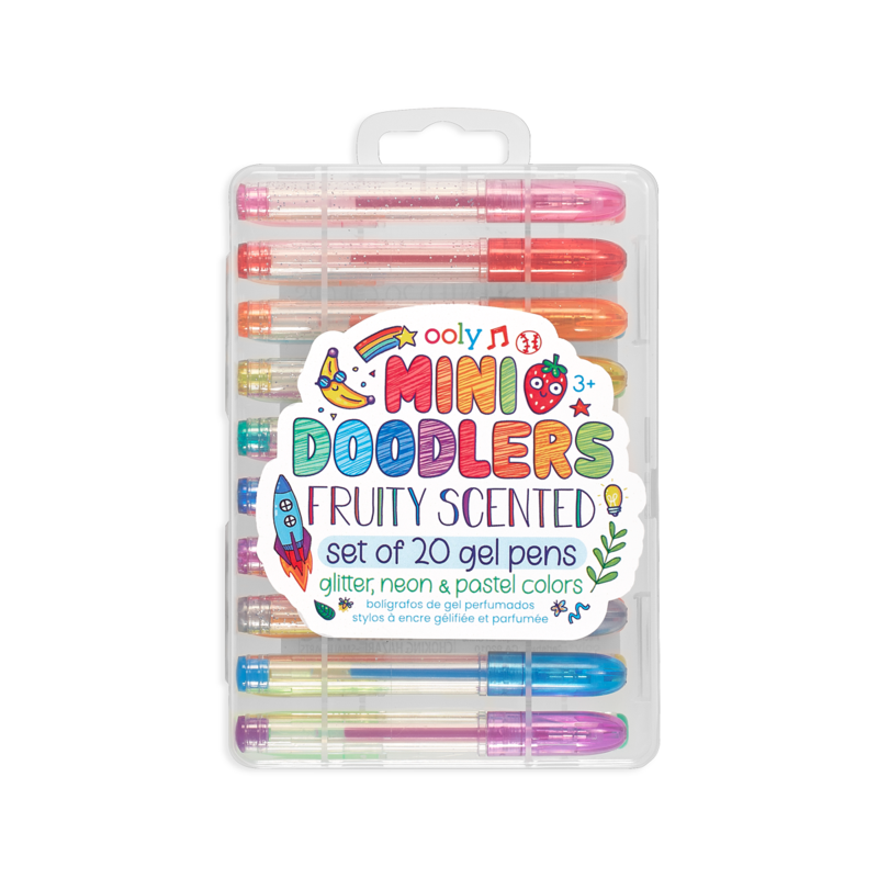 Mini Doodlers Fruity Scented Gel Pens - Set of 20 by OOLY