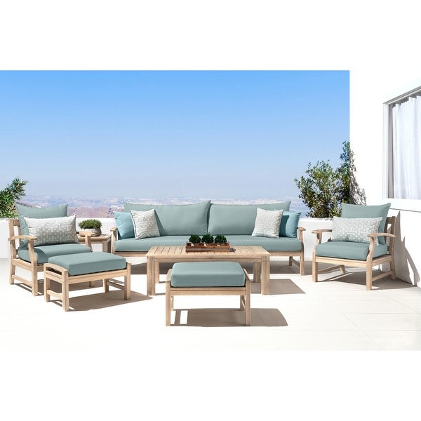 Kooper 8 Piece Sunbrella Outdoor Patio Sofa and Club Chair Set