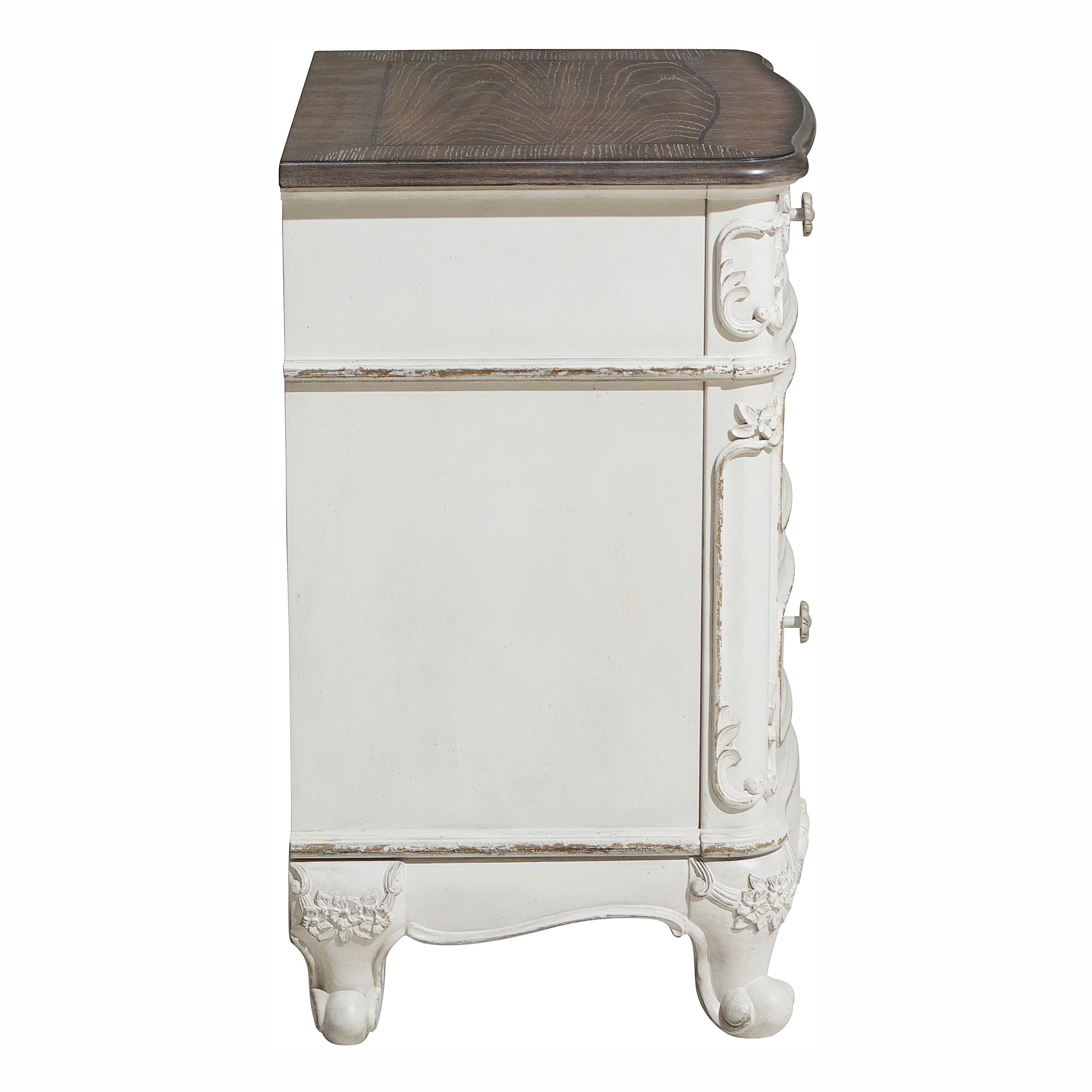 Madi Traditional Antique White Dresser