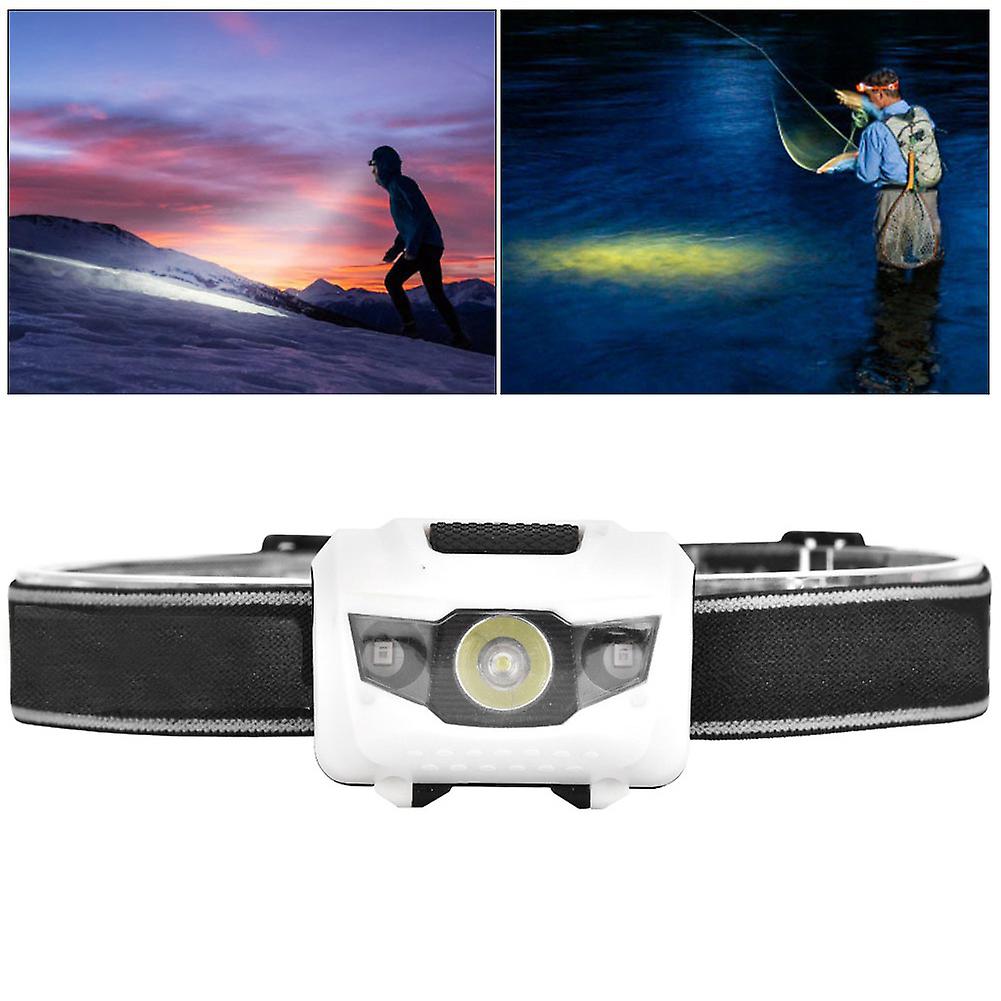 3w Led Headlamp Red And White Lights Fishing Headlight For Outdoor Activities Picnic Hiking Mountaineeringwhite