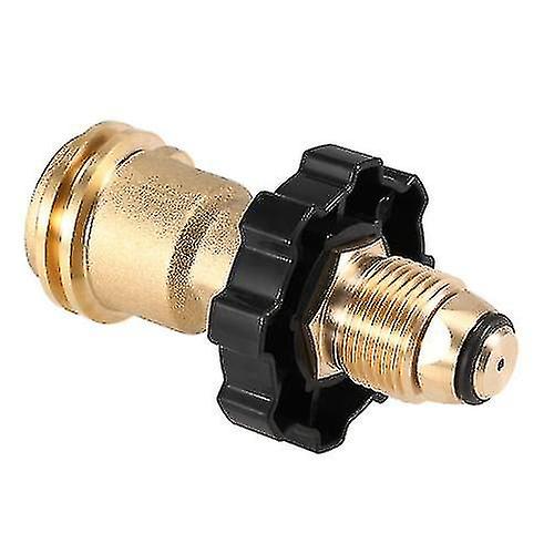 Hmwy-propane Tank Adapter Solid Brass Regulator Valve Safety Pol Tank Convert To Qcc1/type1 Regulator Hos