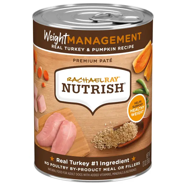 Rachael Ray Nutrish 13 oz Weight Management Real Turkey and Pumpkin Recipe Wet Dog Food