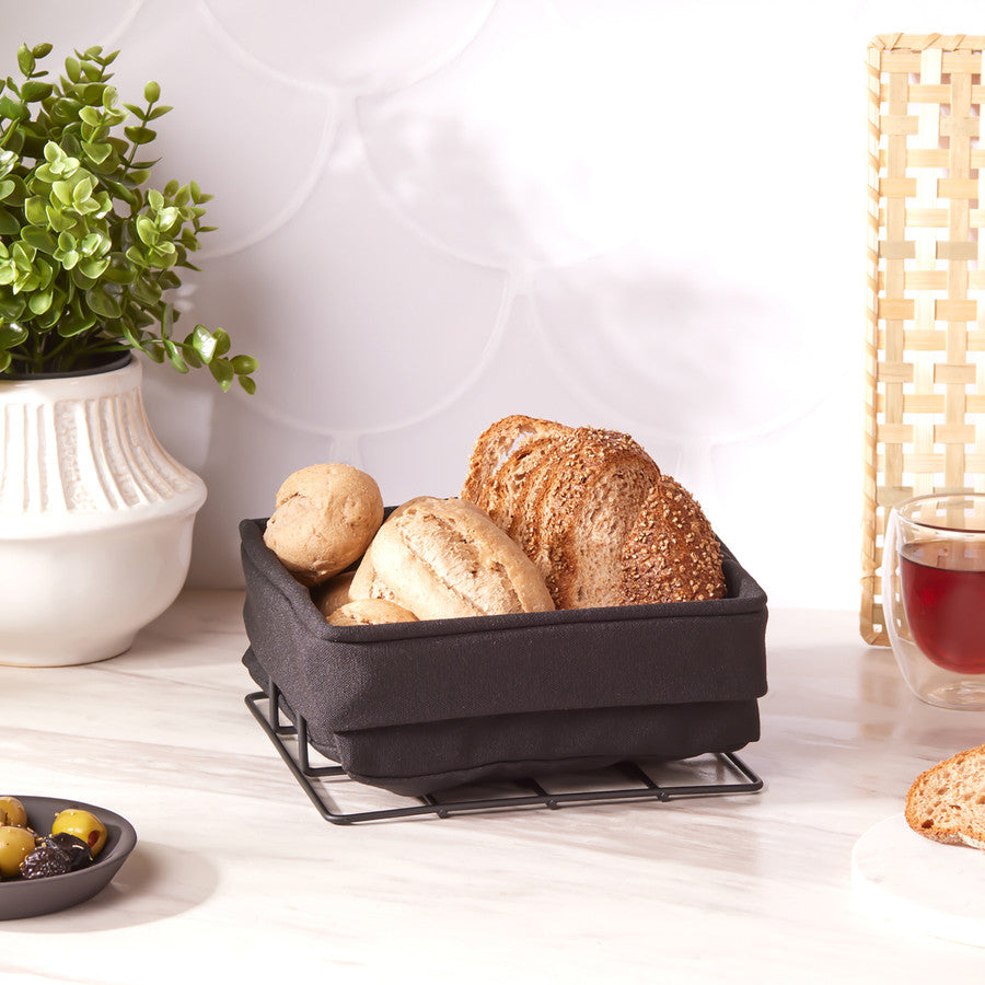 Karaca Fonte Black Medium Bread Basket 153.03.06.6794