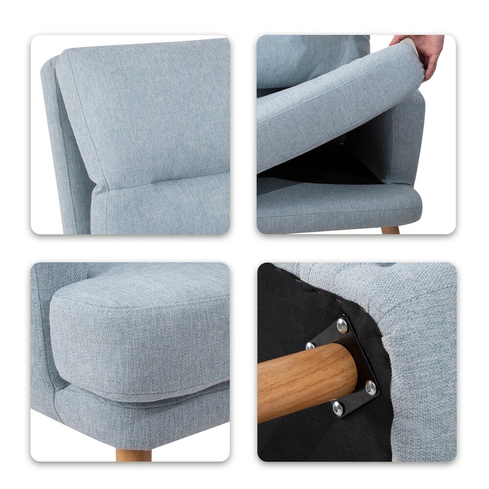 Accent Chair with Ottoman Set