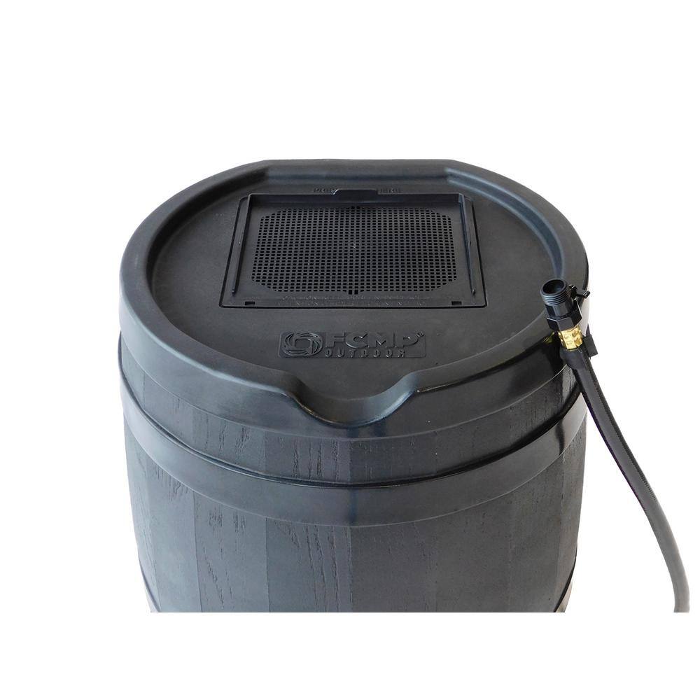 FCMP Outdoor 45 Gal. RC45 Rain Barrel Black RC45-BLK