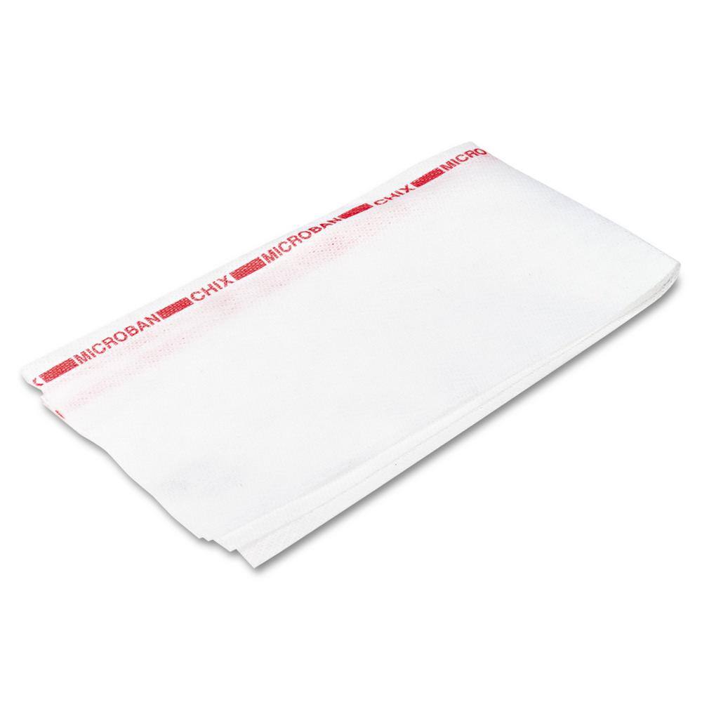 Chix Reusable Food Service Towels Fabric 13 x 24 White (150 Sheets per Carton) CHI8250