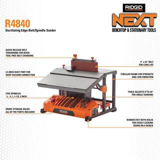 RIDGID Oscillating EdgeBelt Spindle Sander R4840