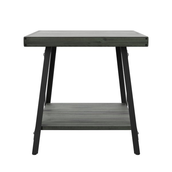 Carbon Loft Oliver Modern Rustic Wood End Table