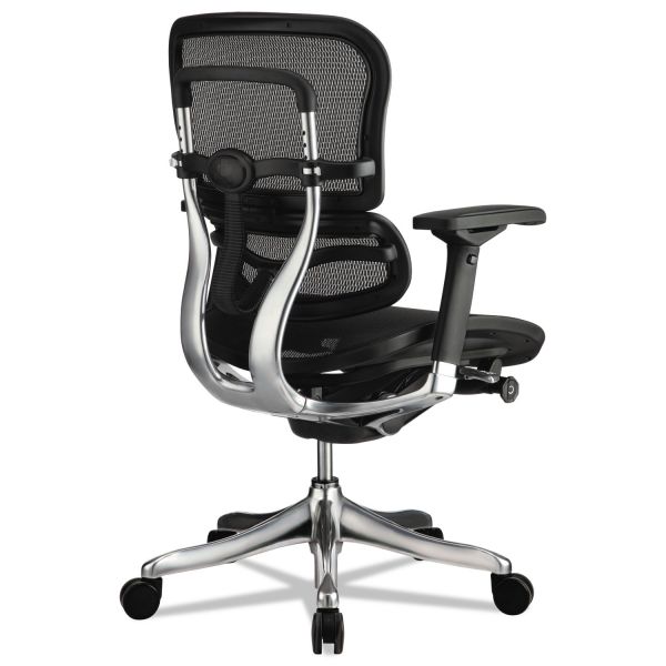 Eurotech Ergohuman Elite Mid-Back Mesh Chair， Supports Up to 250 lb， 18.11