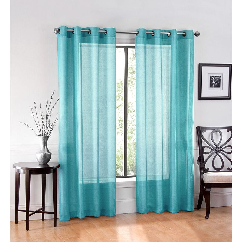 GoodGram Ultra Luxurious Elegant Sheer Grommet Single Curtain Panel