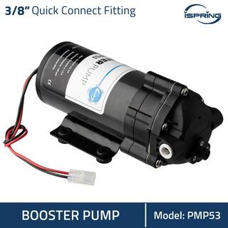 ISPRING PMP53 Booster Pump for RCS5T Reverse Osmosis Water Filtration System PMP500's Upgraded Version Pre-Wired Quick-Connect PMP53