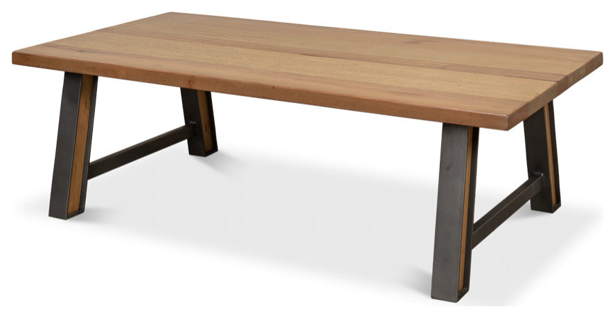 Missone Rectangle Coffee Table   Industrial   Coffee Tables   by Sideboards and Things  Houzz