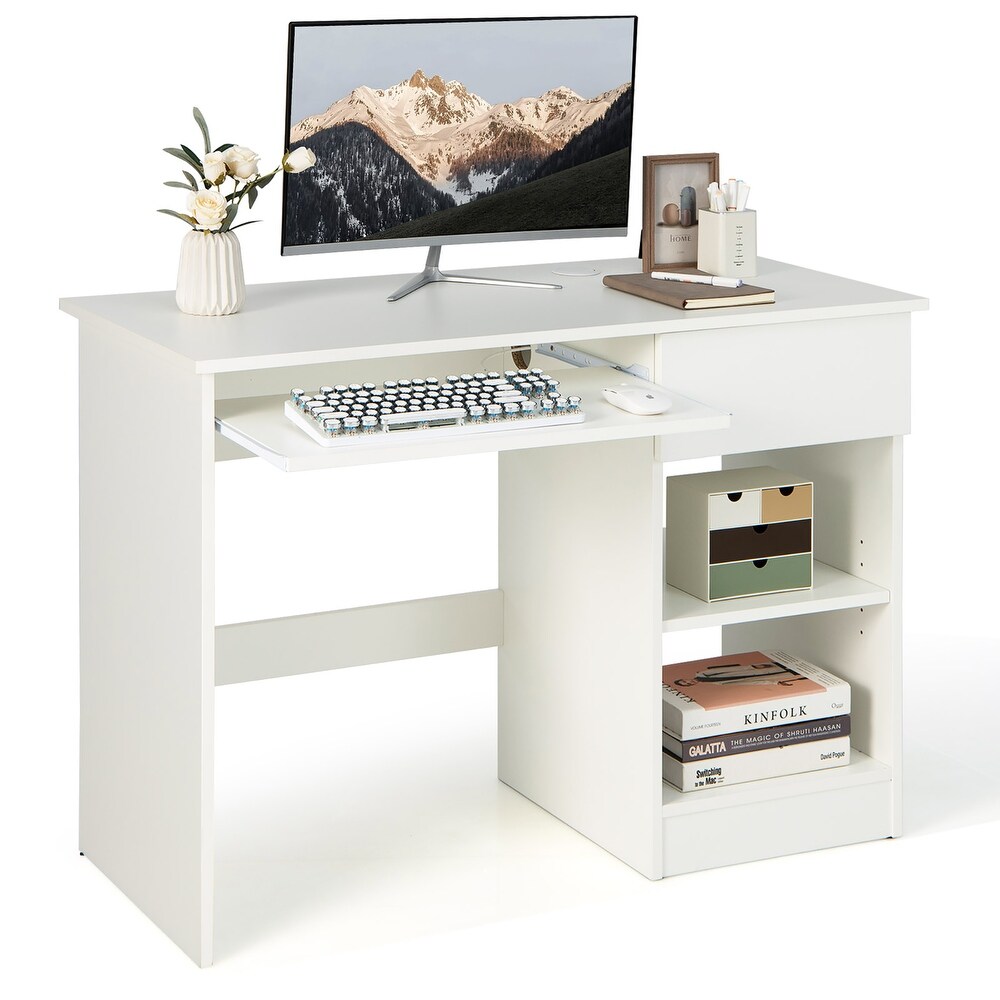 Computer Desk Home Office Workstation Study Laptop Table w/ Drawer