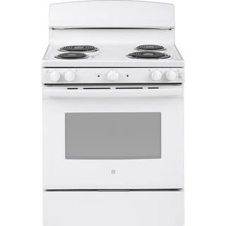 GE 30 in. 5.0 cu. ft. Electric Range in White JBS460DMWW